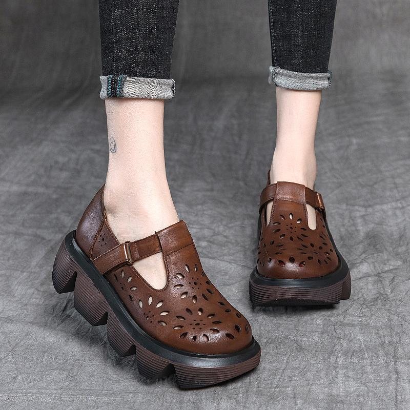 Skinnsvamp Form Retro Floral Hule Sandaler