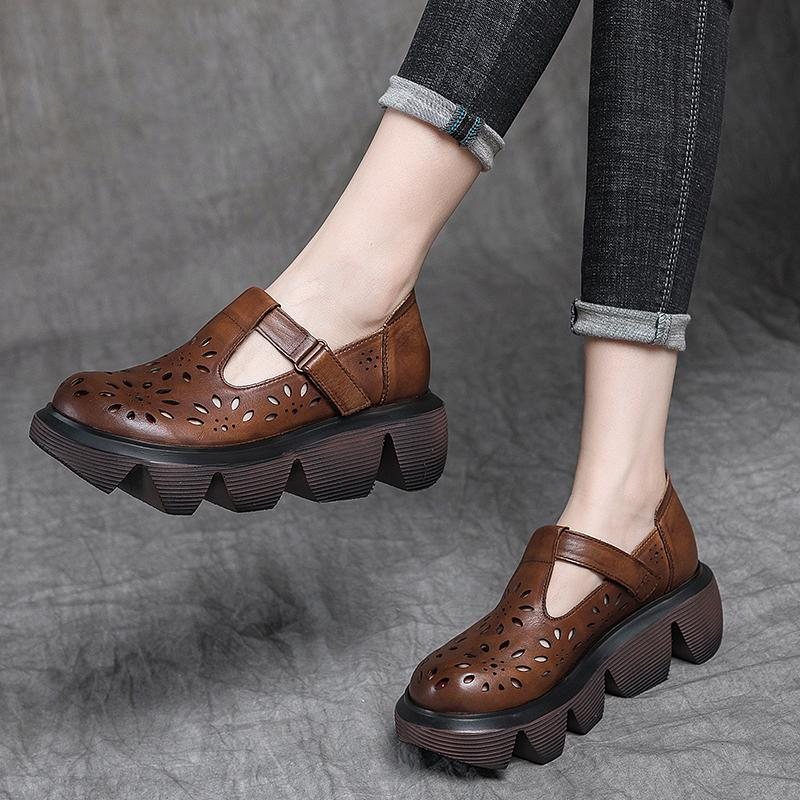 Skinnsvamp Form Retro Floral Hule Sandaler