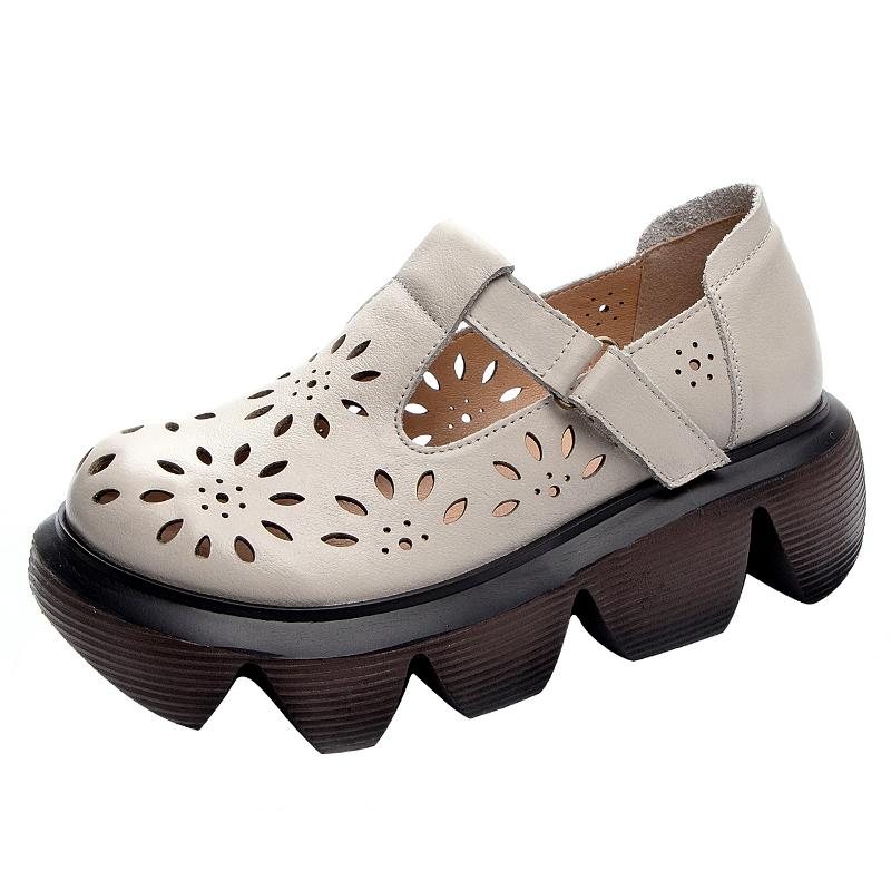 Skinnsvamp Form Retro Floral Hule Sandaler
