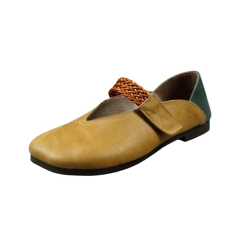Spring Retro Håndlagde Skinnsandaler