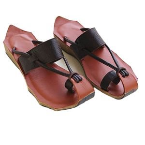 Sommer Casual Retro Lær Håndlagde Tøfler Plus Size
