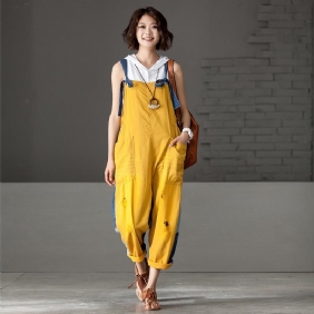 Dame Sommerlommer Motebroderte Jumpsuits