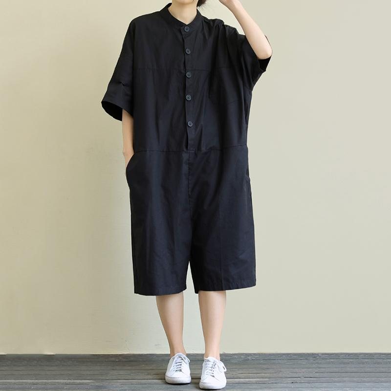 Kunstnerisk Løs Casual Stor Størrelse Cropped Thin Jumpsuit