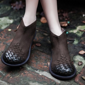 Dame Retro Rund Toe Fashion Boots