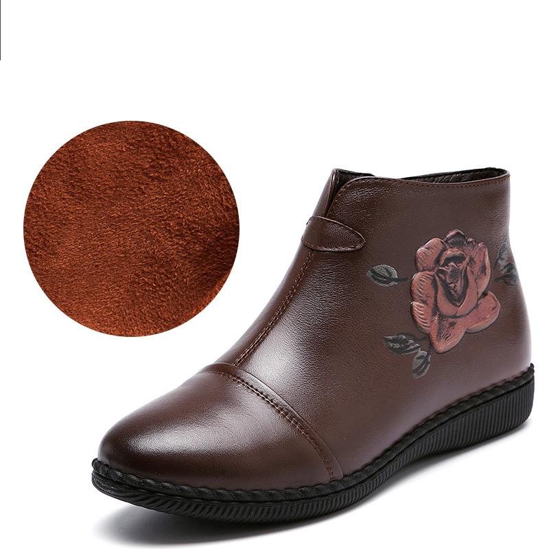 Flat Og Fleece Bomullsstøvler 34-43