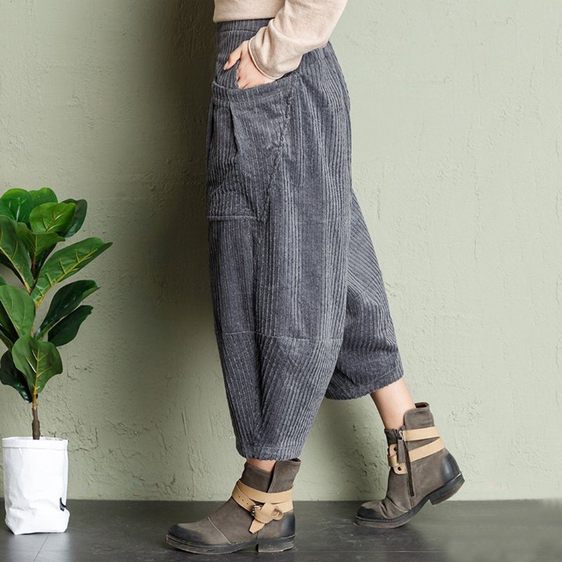 Bloomers Corduroy-bukser Med Store Lommer