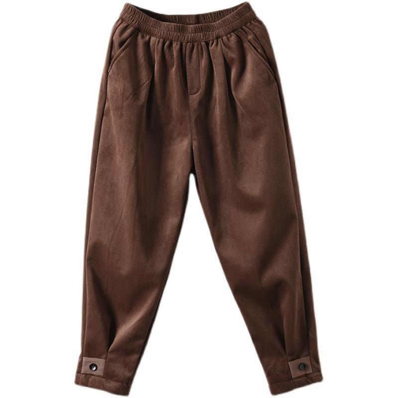 Dame Vinter Retro Tykke Uformelle Haremsbukser