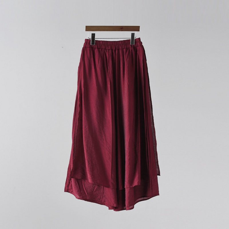 Solid Tiered Bukser Culottes