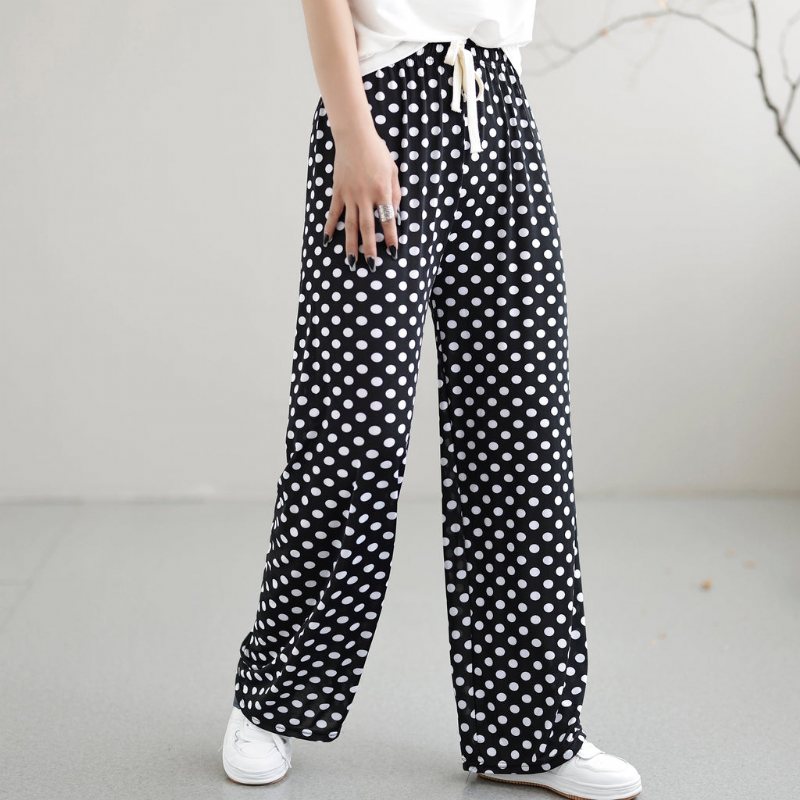 Summer Retro Fashion Printed Is Silk Cotton Harem Pants