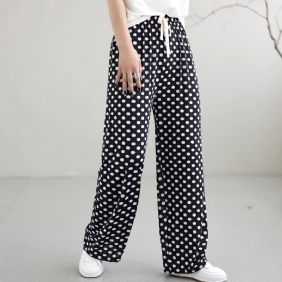 Summer Retro Fashion Printed Is Silk Cotton Harem Pants