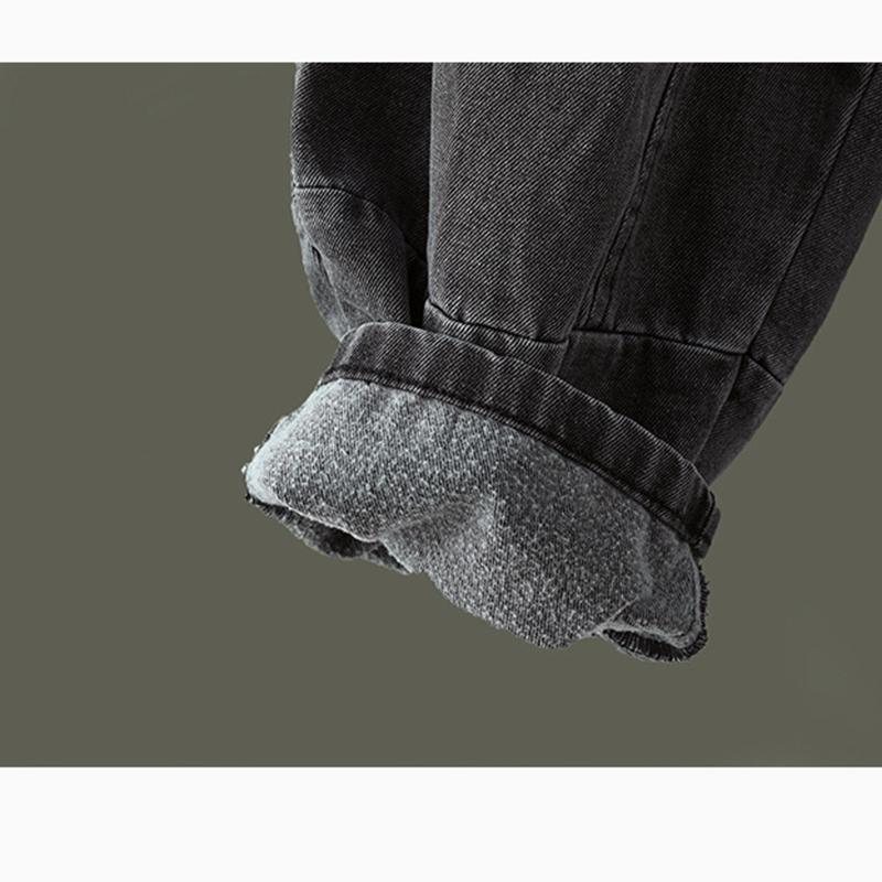 Winter Plus Retro Loose Denim Harem Pants