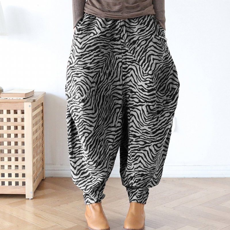 Zebra Stripes Fløyelsbukser