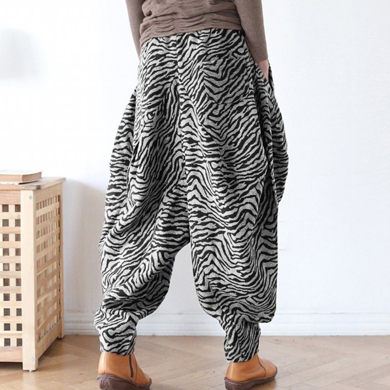 Zebra Stripes Fløyelsbukser