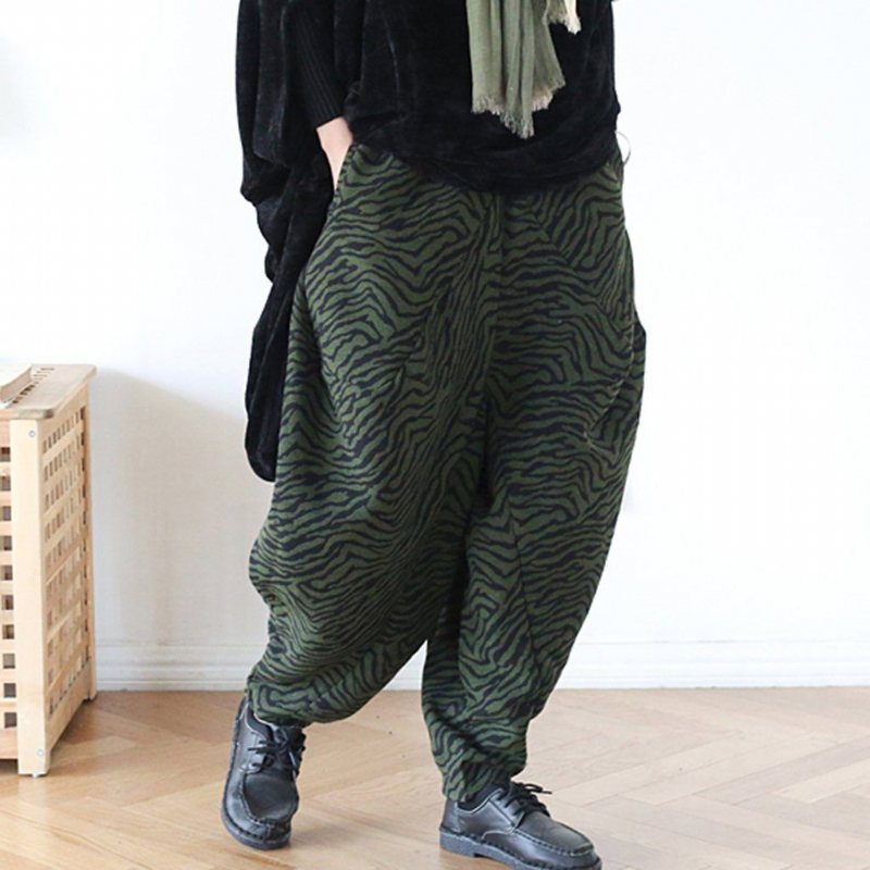 Zebra Stripes Fløyelsbukser