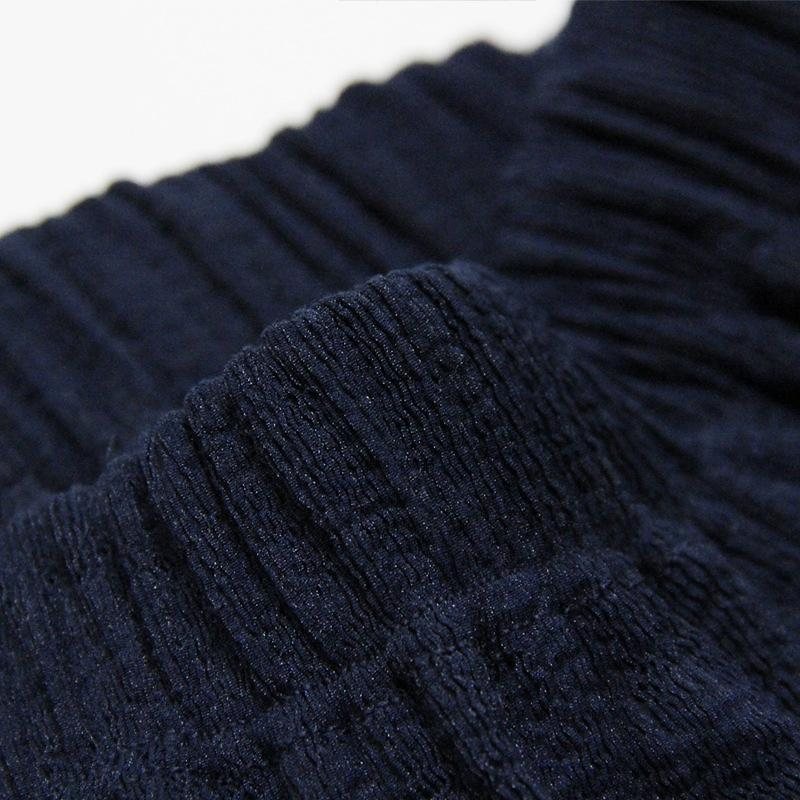 Elastisk Midjebroderi Vintage Plissert Skjørt