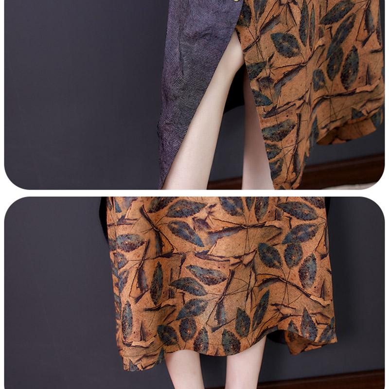 Plus Size Falsk Todelt Retro-kjole