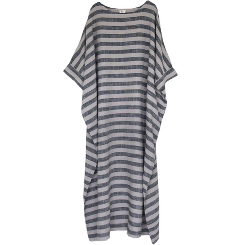 Retro Stripet Plus Size Cotton Linkjole