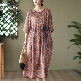 Summer Vintage Casual Loose Floral Linkjole