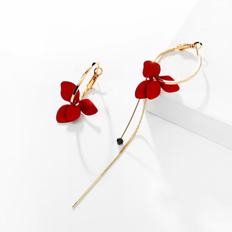 Mote Blomster Og Elegante Øredobber