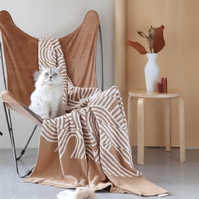 Nordisk Stil Geometrisk Mønster Teppe