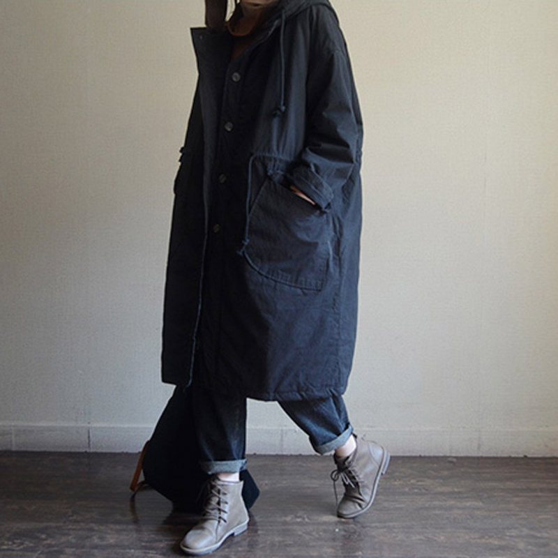 Bomull Dame Casual Hette Dame Vinterjakke