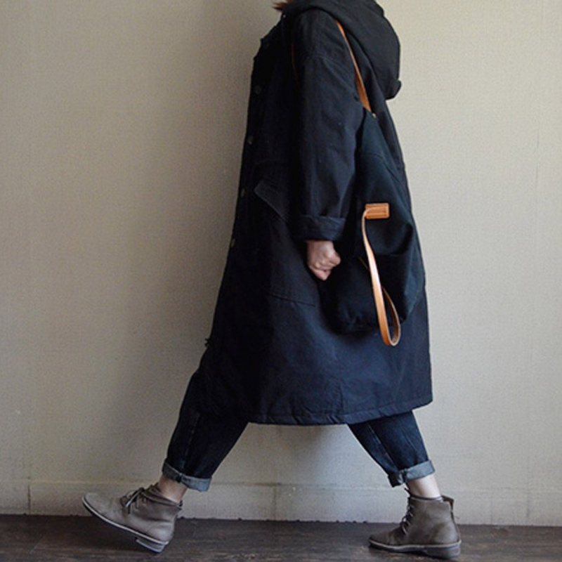 Bomull Dame Casual Hette Dame Vinterjakke