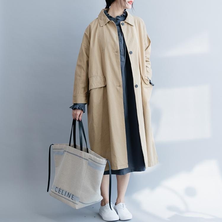 Enkel Løs Windbreaker Frakk-blue