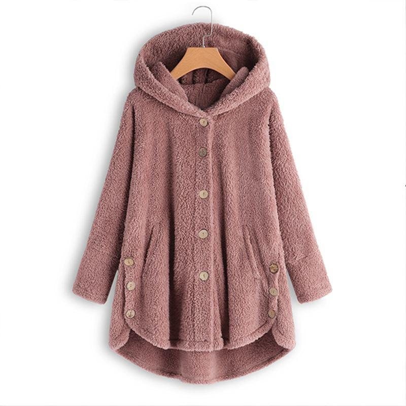 Fluffy Frakks Høst Vinter Dame Jakker Dame Casual