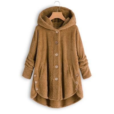 Fluffy Frakks Høst Vinter Dame Jakker Dame Casual