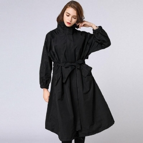 Løs Casual Jacket Dame Plus Size Frakk Frakk