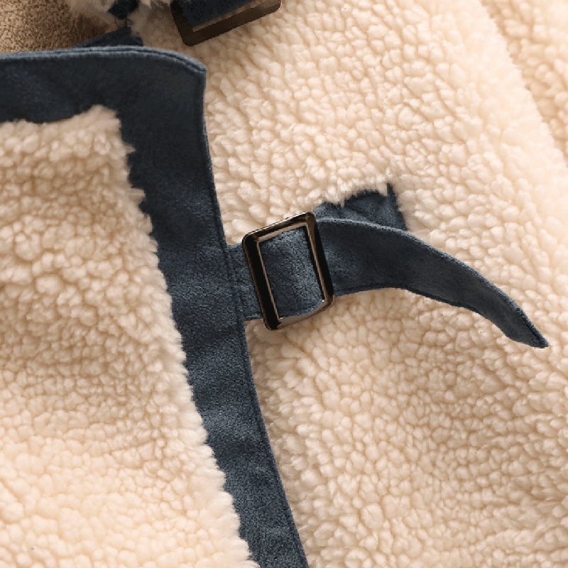 Plus Size Lammeull Kåpe