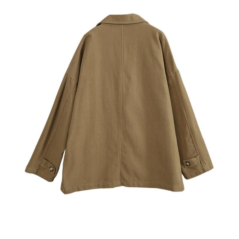 Retro Bomullsjakkedress For Kvinner