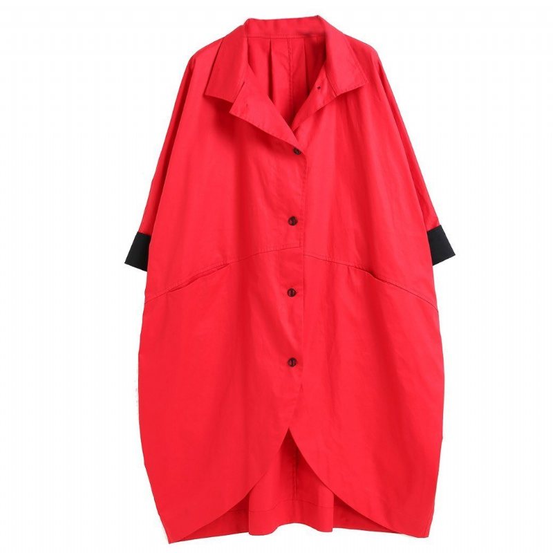 Vår Høst Løs Windbreaker Casual Frakk Dame