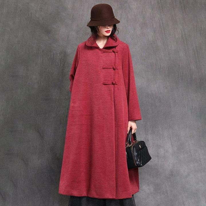 Vinter Vintage Notional Style Dame Lang Frakk