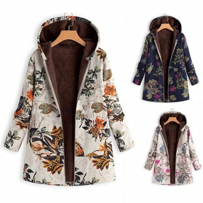Vinterhette Composite Frakk Print Dame Frakk Jacket