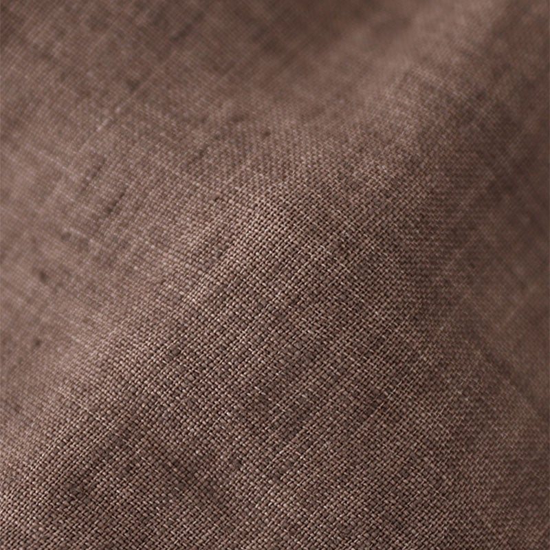 Dame Retro Våren Rund Hals Vintage Lin Bluse