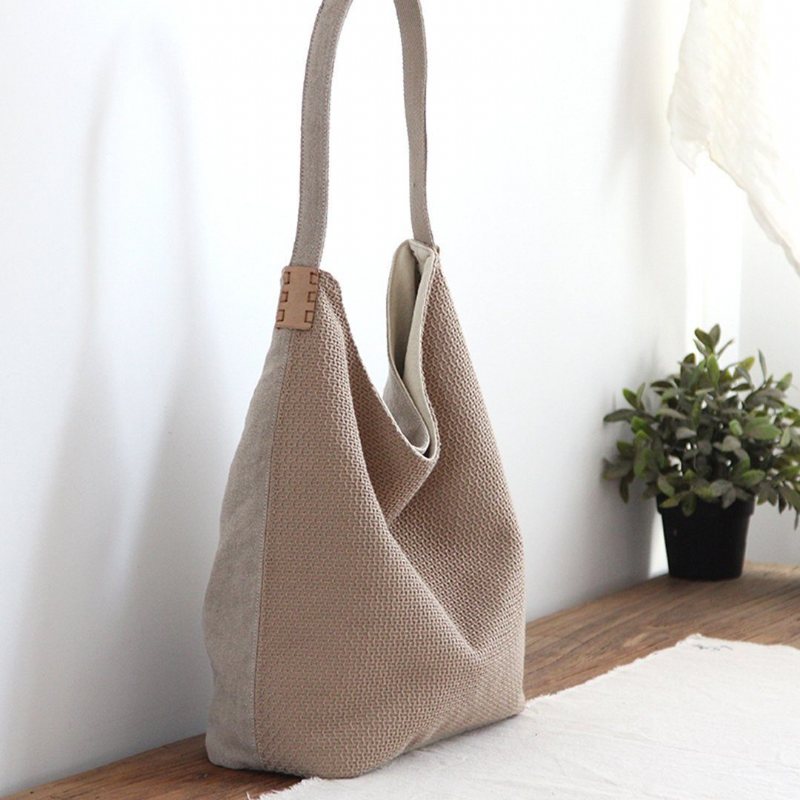 Enkel Canvas Casual Skulderveske