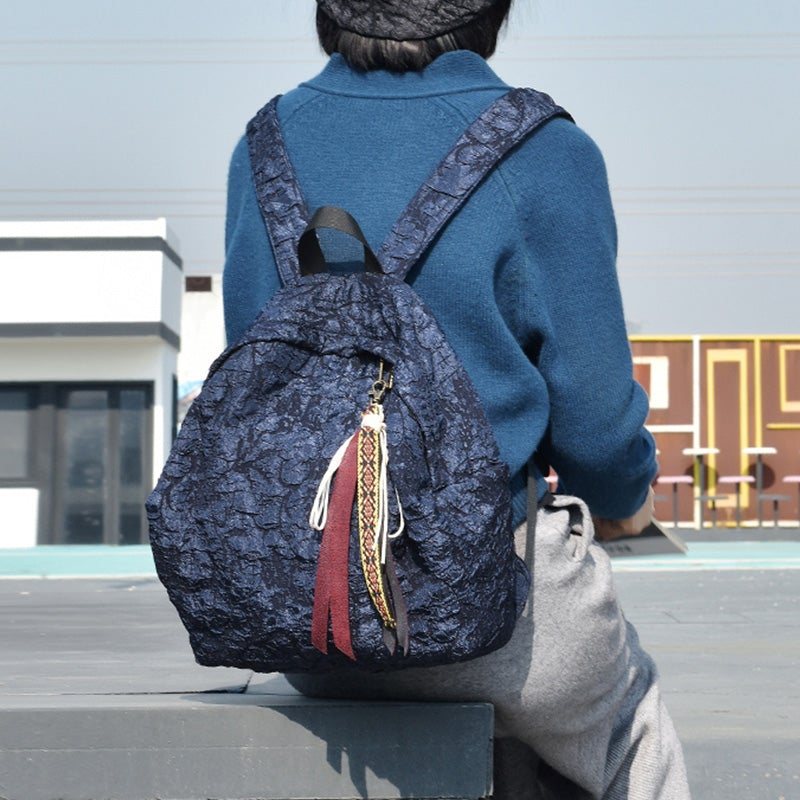 Retro Etnisk Dusk Bomull Casual Ryggsekk
