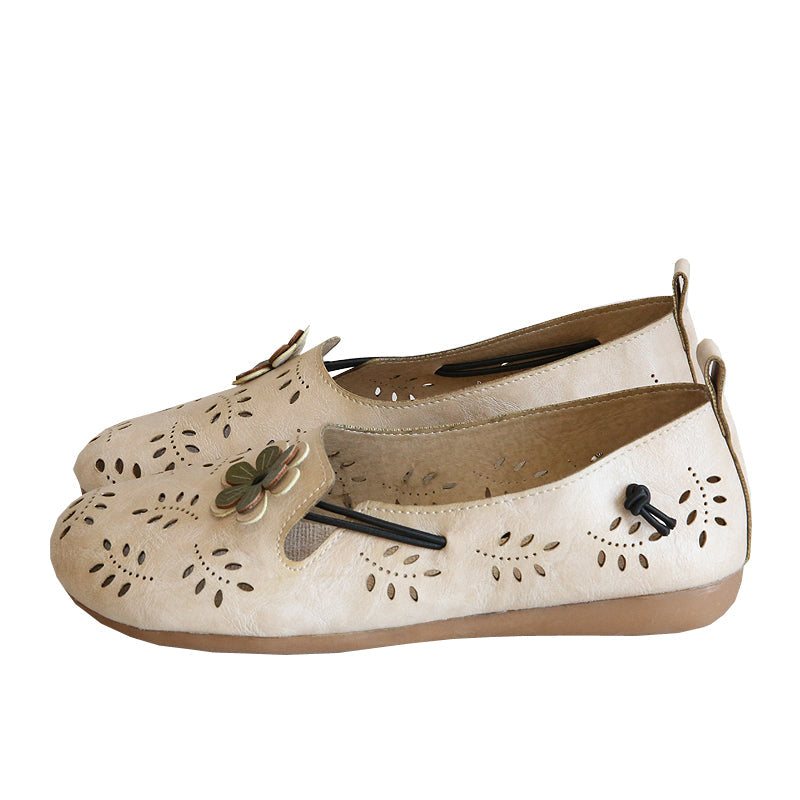 Sommer Dame Vintage Soft Hollow Out Casual Sko