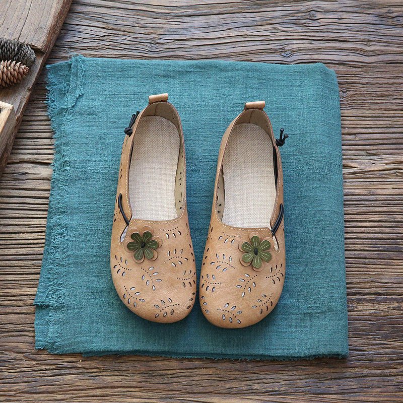 Sommer Dame Vintage Soft Hollow Out Casual Sko