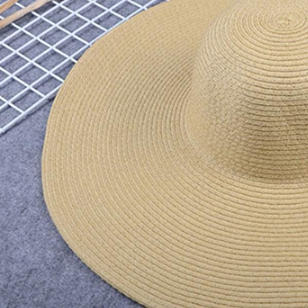 Vår Sommer Dame Strå Strandhatt Solhatt